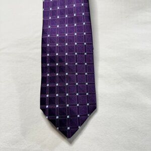 Purple Nautica Mens 100% Silk Neck Tie